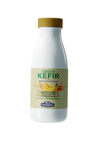 Kefir banana, avena, miele 330ml